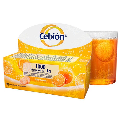 [7800017052411] Cebion 1000 mg 10 Comprimidos Efervescentes P&G