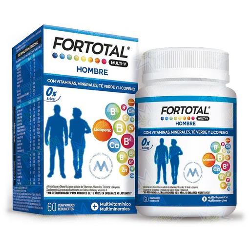 [7800063001968] Fortotal Multi-V Hombre 60 Comprimidos Recubiertos Mintlab
