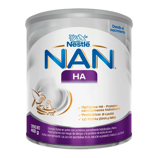 [7613033033766] Nan HA 400 g Fórmula Láctea Hipoalergénica Nestlé