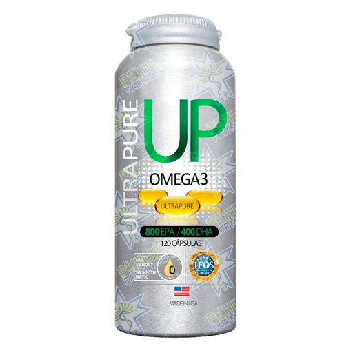[7804637360048] UP Omega 3 Ultrapure (800/400) mg 120 Cápsulas Blandas Newscience