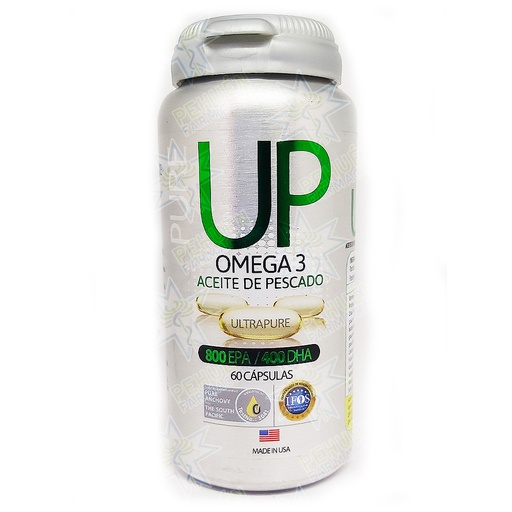 [7804637360055] UP Omega 3 Ultrapure (800/400) mg 60 Cápsulas Blandas Newscience