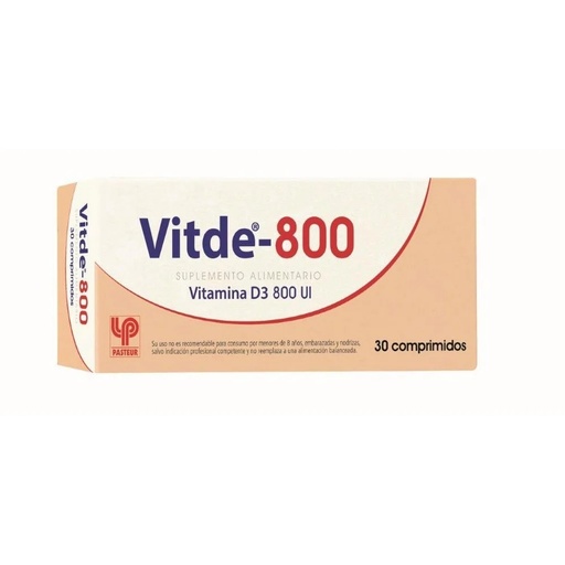 [7800068120114] Vitde 800 UI 30 Comprimidos Pasteur