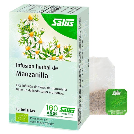 [4004148332524] Infusión Herbal de Manzanilla 15 Bolsitas Salus