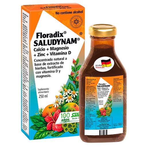 [4004148017766] Floradix Saludynam Solución Oral 250 mL Salus