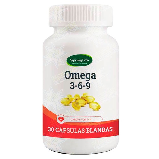[7805633017523] Omega 3-6-9 30 Cápsulas Springlife