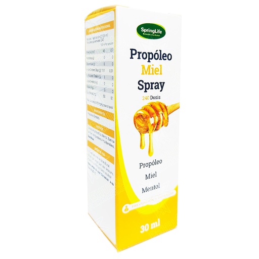 [7805633013679] Propóleo Miel Spray Oral 30 mL Springlife