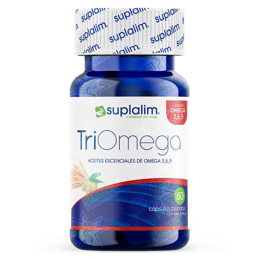 [7804616660152] Tri Omega 3-6-9 60 Cápsulas Blandas Suplalim