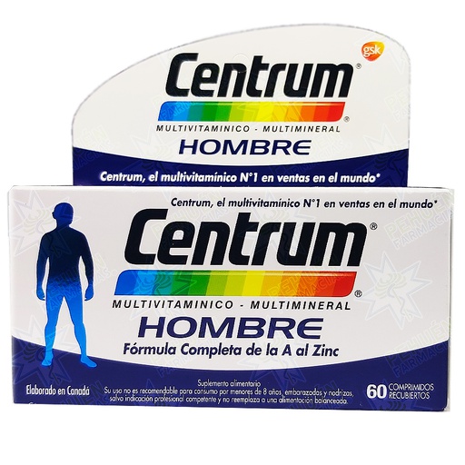 [7804900000800] Centrum Hombre 60 Comprimidos Recubiertos GSK