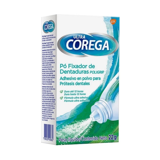 [7896009490675] Corega Ultra Polvo Adhesivo Prótesis Dentales 22 g GlaxoSmithKline