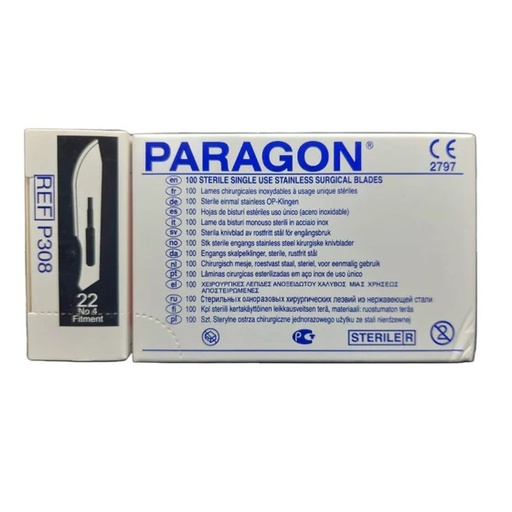 [7804995106647] Hoja Bisturí Tamaño 22 Paragon