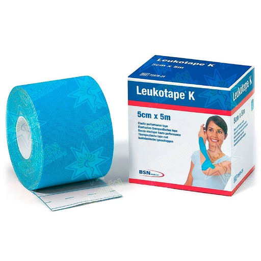 [4042809390780] Leukotape K Celeste Vendaje Neuromuscular Adhesivo 5 cm x 5 m BSN Medical