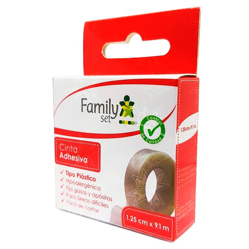 [7805633004196] Family Set Cinta Adhesiva Tipo Plástico 1,25 cm x 9,1 m 
