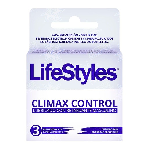 [7804918450246] Lifestyles Climax Control 3 Preservativos Prater