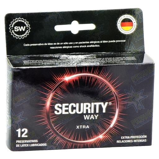 [7805633002758] Security Way Xtra Resist 12 Condones Resistentes 