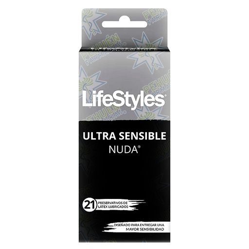 [7804918450734] Lifestyles Ultra Sensible Nuda 21 Preservativos Sensibles Prater