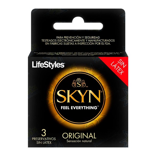 [7804918401316] Lifestyles Skyn Original 3 Preservativos Sin Látex Prater