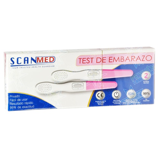 [00000002901114] Scanmed Test de Embarazo Lápiz 2 Unidades Inverlar