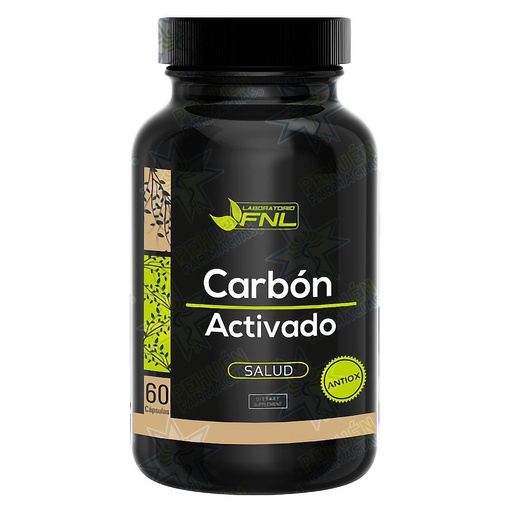 [7191220192521] Carbón Activado 500mg 60 Cápsulas FNL