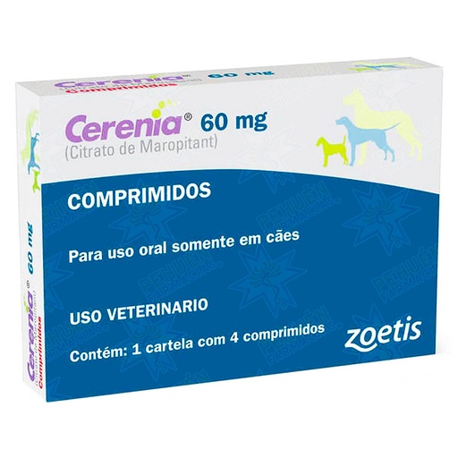 [7804650310341] Cerenia 60 mg Perros 4 Comprimidos Veterinarios Zoetis
