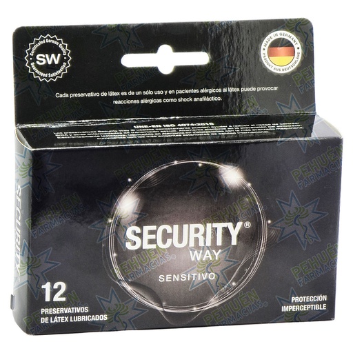 [7805633005063] Security Way Sensitivo 12 Condones Sensibles