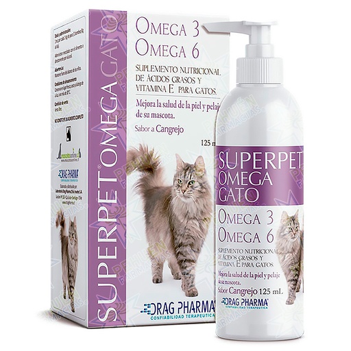 [7800006004926] Superpet Omega Gato Suspensión Oral 125 mL Drag Pharma
