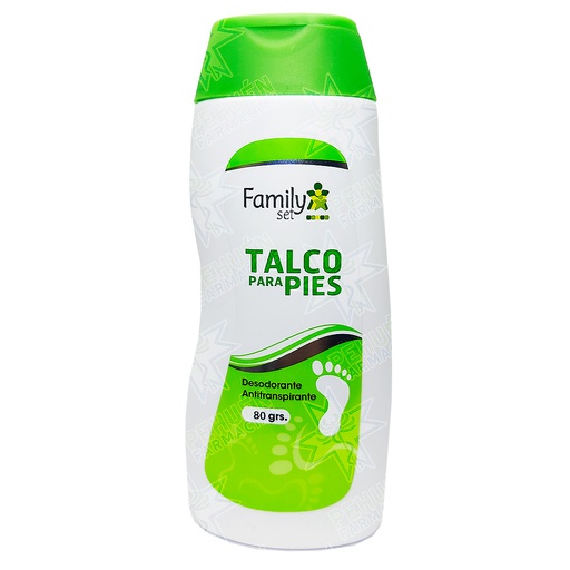 [7805633019183] Family Set Talco Desodorante para Pies 80 g Femsa