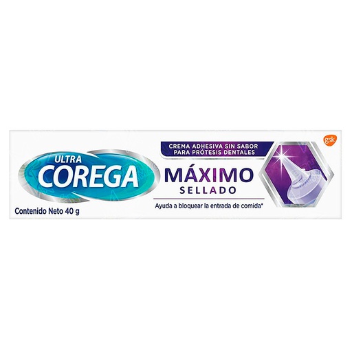 [7804900000251] Corega Ultra Máximo Sellado Crema Adhesiva Prótesis Dentales 40 g GlaxoSmithKline