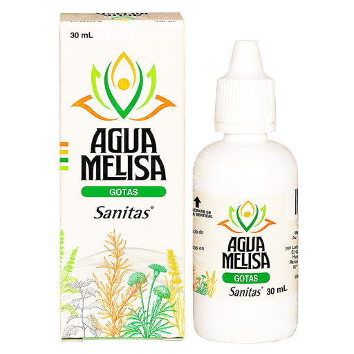 [7800038040510] Agua Melisa Gotas Solución Oral 30 mL Sanitas