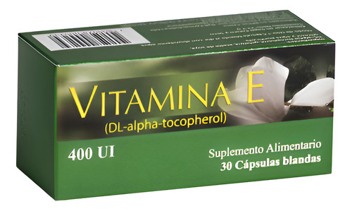 [7800078000239] Vitamina E 400 UI 30 Cápsulas Blandas ByB