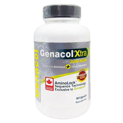 [7804637360369] Genacol Xtra Doble Acción (Colágeno Hidrolizado/1 Vit/5 Min) 90 Cápsulas Newscience