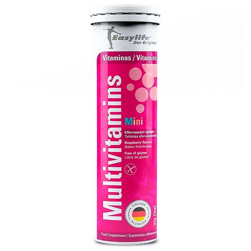 [4022679124692] Multivitamins Mini Frambuesa 20 Comprimidos Efervescentes Easylife