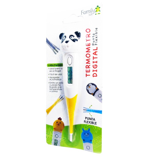 [7805633020370] Family Set Termómetro Digital Infantil Punta Flexible