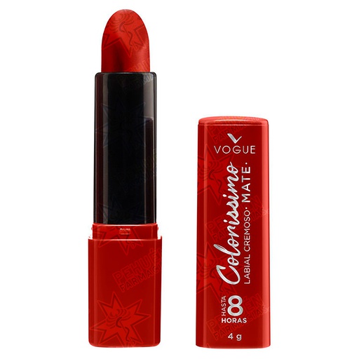 [7509552840483] Vogue Colorissimo Cereza Tropical Labial Cremoso Mate 4 g