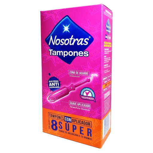 [7702027435607] Nosotras Tampones Super 8 Unidades