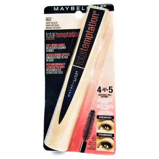 [041554522563] Maybelline Total Temptation Negro 602 Mascara de Pestañas 9 mL