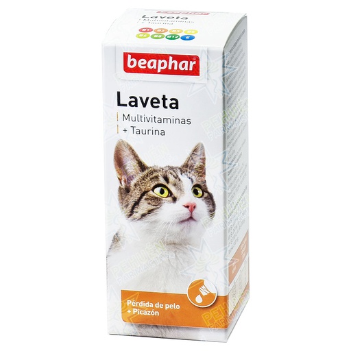 [8711231114306] Beaphar Multi-Vit Gatos Multivitaminas + Taurina (Ex Laveta) Gotas Suspensión Oral 50 mL