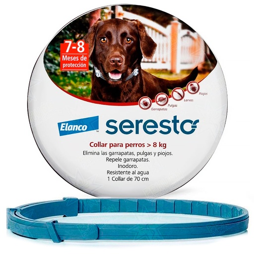 [4007221046028] Seresto Collar Perros desde 8 kg 8 Meses de Protección Elanco