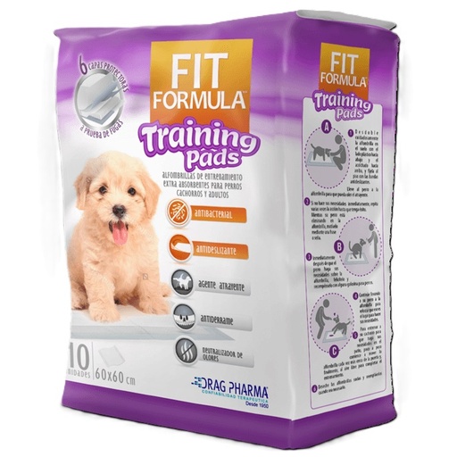 [7800006010118] Fit Formula Sabanillas Entrenamiento Training Pads 60 x 60 cm 10 Unidades Drag Pharma