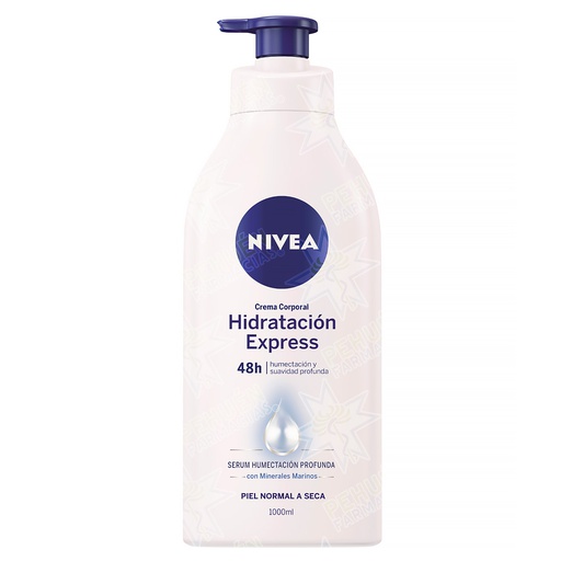 [4005808736072] Nivea Hidratación Express Crema Corporal Piel Normal a Seca 1000 mL Beiersdorf