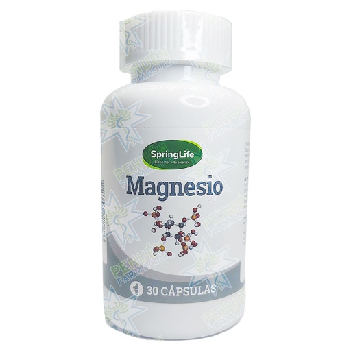 [7805633022886] Magnesio 400 mg 30 Cápsulas SpringLife