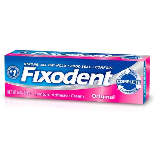 [076660008649] Fixodent Original Crema Adhesiva Prótesis Dentales 40 g