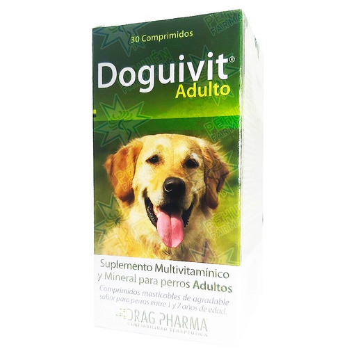 [7800006000119] Doguivit Perros Adultos 30 Comprimidos Masticables Drag Pharma