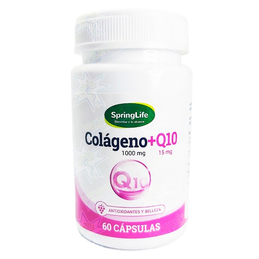 [7805633023296] Colágeno Hidrolizado + Q10 (1000/15) mg 60 Cápsulas Springlife