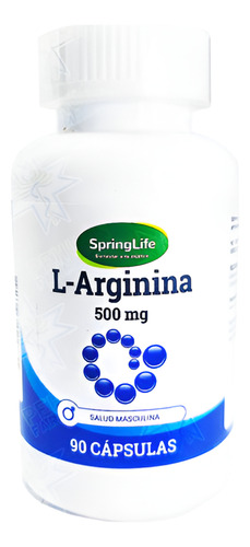 [7805633022831] L-Arginina 500 mg 90 Cápsulas Springlife