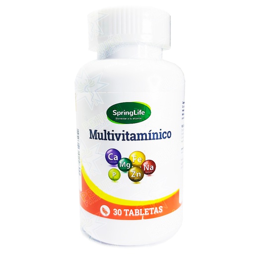 [7805633022800] Multivitamínico 30 Comprimidos Springlife