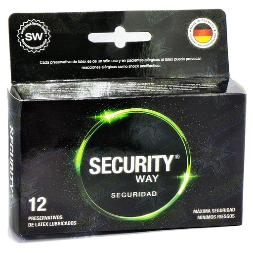 [7805633002703] Security Way Seguridad 12 Condones Seguros