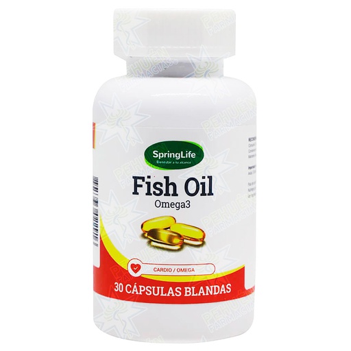 [7805633022916] Fish Oil 30 Cápsulas Blandas Springlife