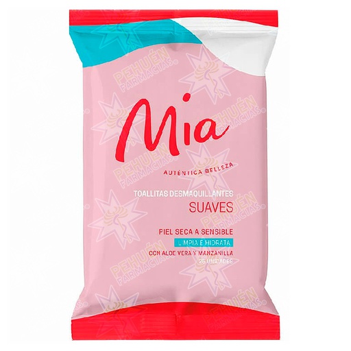 [7805633021483] Mia Suaves 25 Toallitas Desmaquillantes Munnich