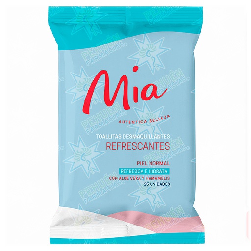 [7805633021476] Mia Refrescantes 25 Toallitas Desmaquillantes Munnich