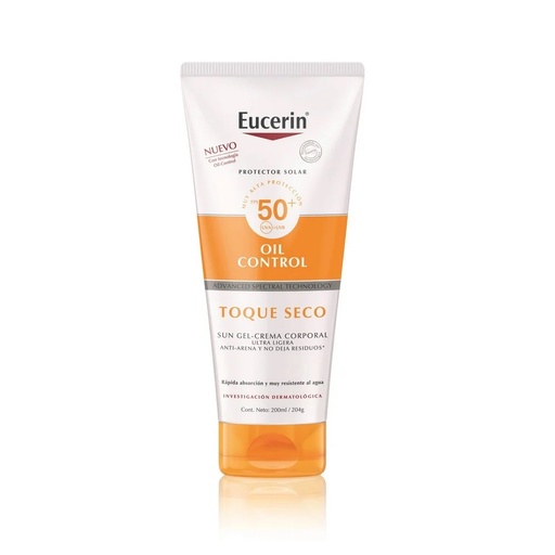 [4005800266409] Eucerin Sun Oil Control FPS 50+ Bloqueador Gel-Crema Toque Seco 200 mL Beiersdorf
